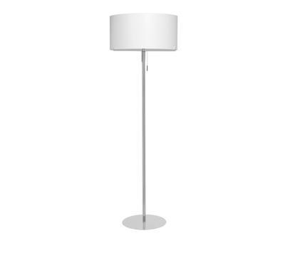Aitana Floor Lamp O 50cm Matt nickel + White shade - 1