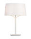 JERRY - stolní lampa, Ø 35 cm, konstrukce bílá / stínidlo bílé - 1/2