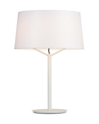 JERRY - stolní lampa, Ø 45 cm, konstrukce bílá / stínidlo bílé - 1