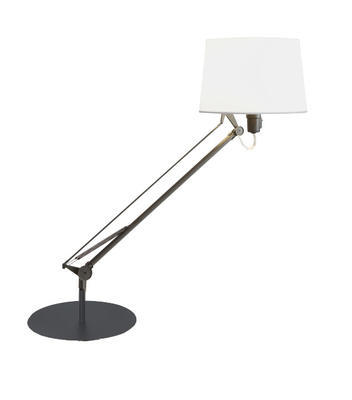 LEKTOR - stolní lampa, ocelově šedá