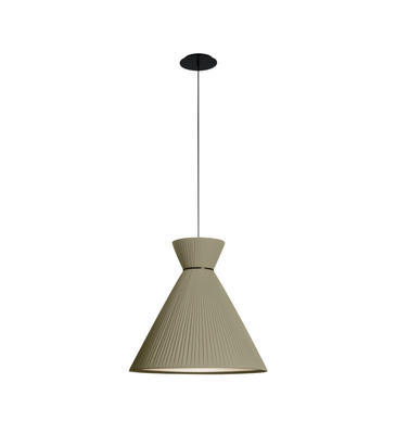 MANDARINA - závěsná lampa, průměr 55 cm olivově zelená - 1