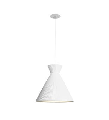 MANDARINA - závěsná lampa, průměr 43 cm bílá - 1