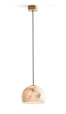 NIEL - závěsná lampa, průměr 21 cm saténově zlatá - 1