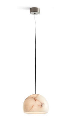 NIEL - závěsná lampa, průměr 21 cm matný nikl - 1