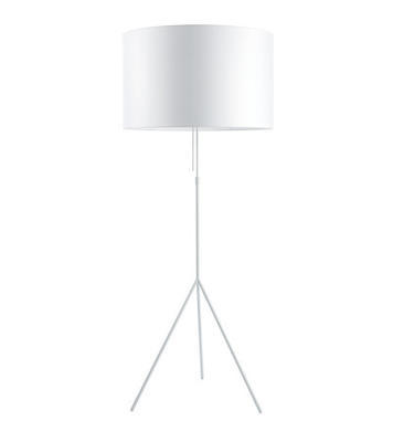 SIGNORA - stojací lampa, L (Ø 55 cm), bílá / bílá - 1