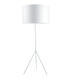 SIGNORA - stojací lampa, XL (Ø 65 cm), bílá / bílá - 1/2