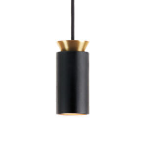 TRIANA - závěsná lampa, Black/gold - 1