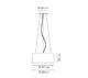 Triana Suspension Lamp, Černá / bílé stínidlo, průměr 59 cm - 2/2