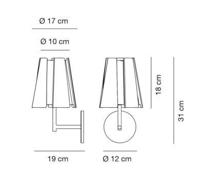 LITTLE TWIST - nástěnná lampa - 2