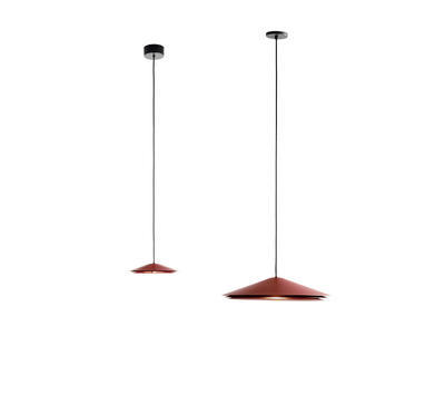 COLETTE - závěsná lampa, průměr 20 cm cihlově červená - 3